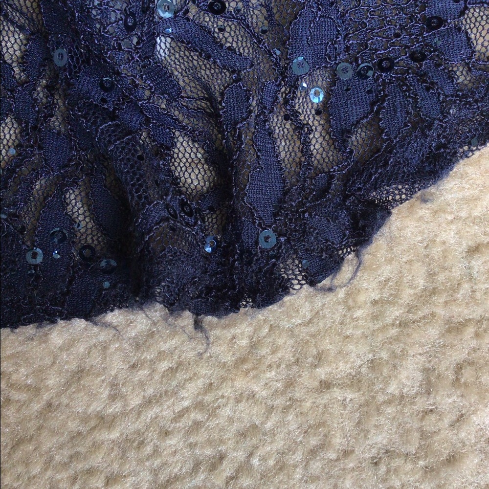 B. Darlin Navy Lace Mermaid Gown - Picture 12 of 12